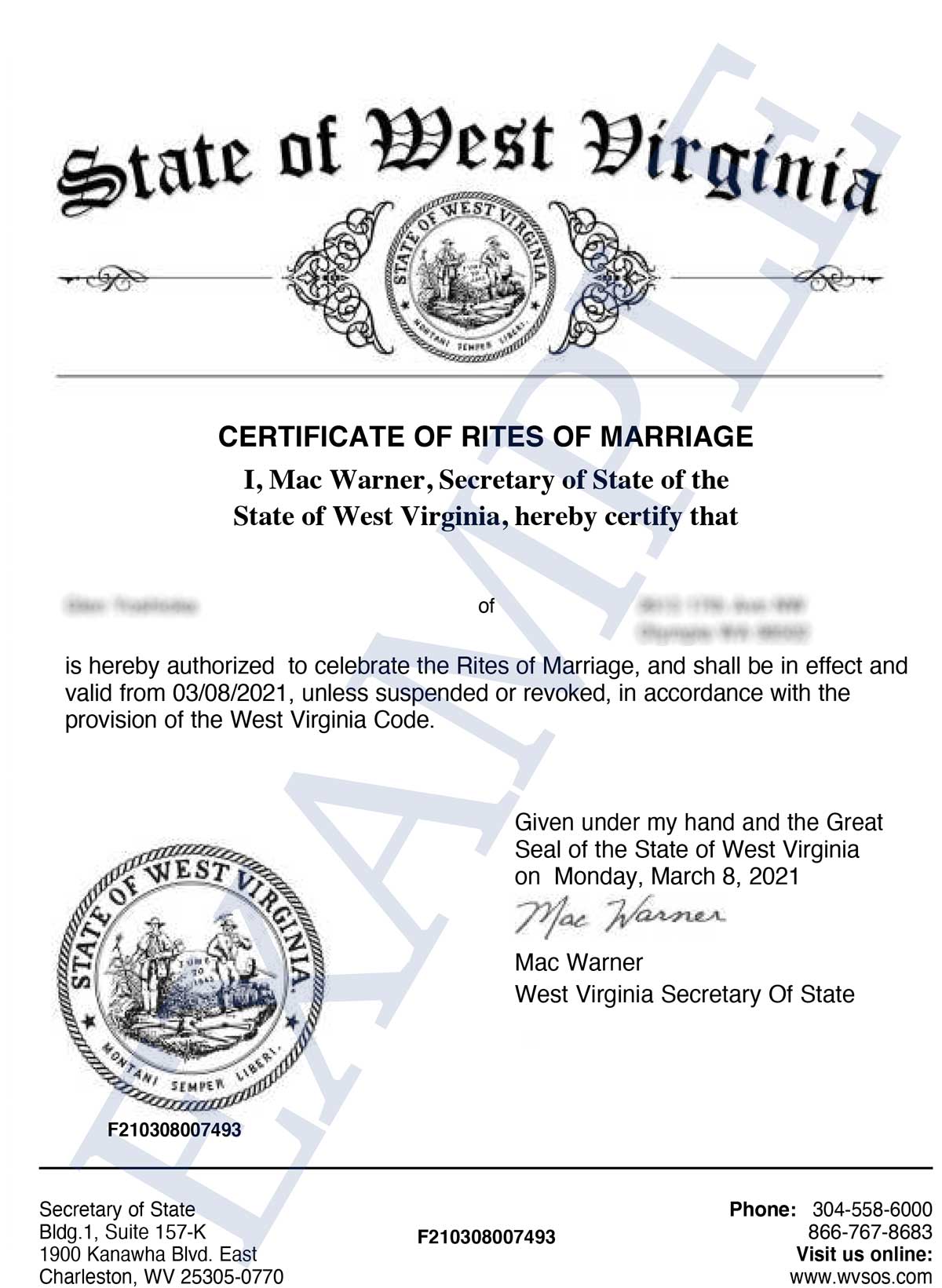 West Virginia Wedding Officiant Registration Requirements Amm Officiant Guide 3464