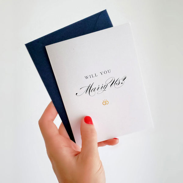 Will You Marry Us Card