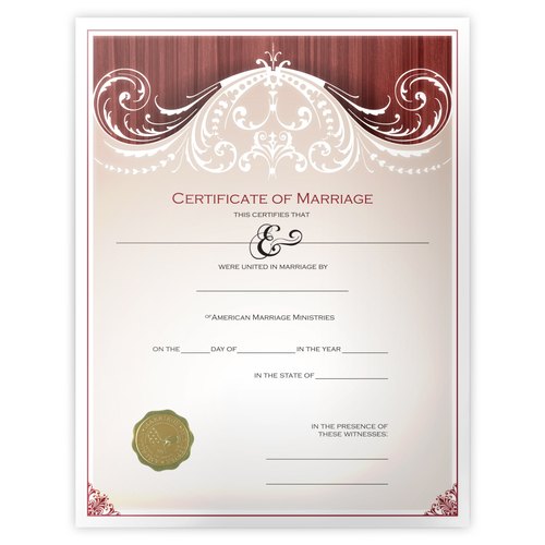 'Renaissance' Marriage Certificate
