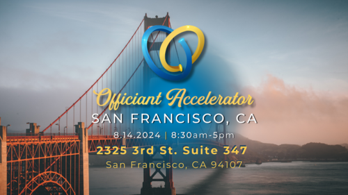 San Francisco, CA - August 14th | Officiant Accelerator Ticket	