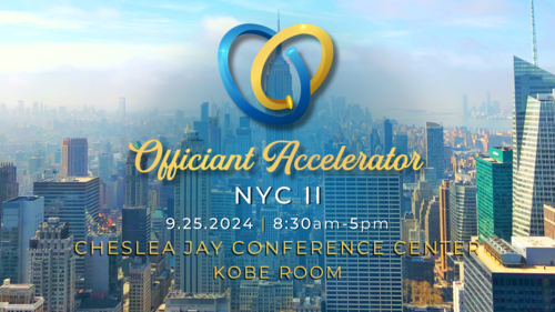 New York City - September 25th | Officiant Accelerator Ticket