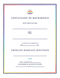 Arcoíris con Firma de AMM, Certificado Personalizado