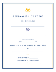 Firma de AMM, Renovación de Votos