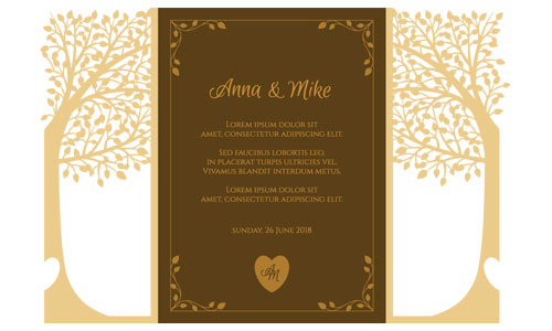 Lord of the Rings Wedding Invitation