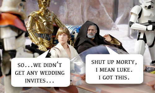 Star Wars Wedding Invitation
